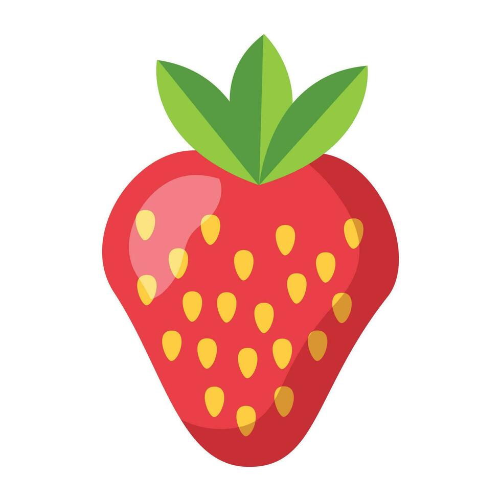 Vector strawberry vector sweet red fruit cut in half for a refreshing summer juice