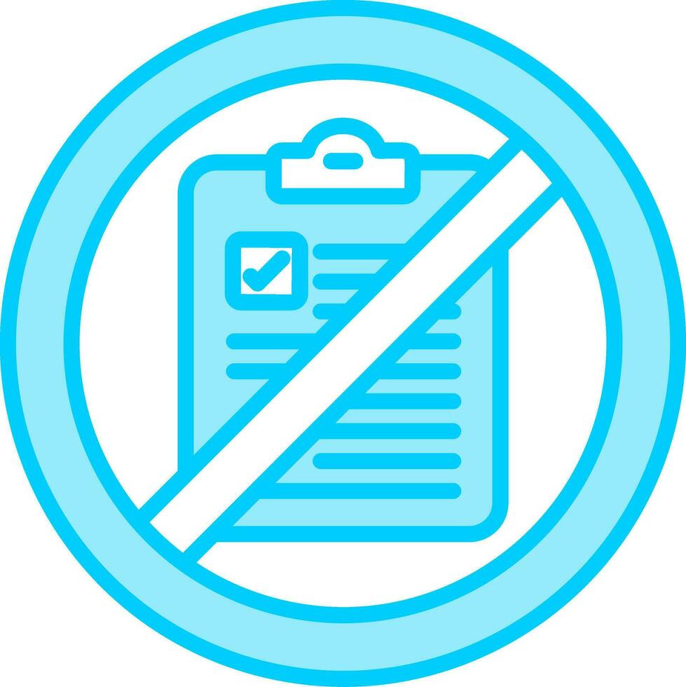 Not Qualified Vector Icon