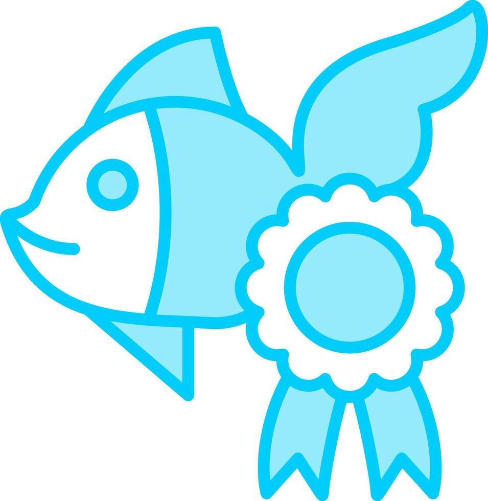 icono de vector de pescado