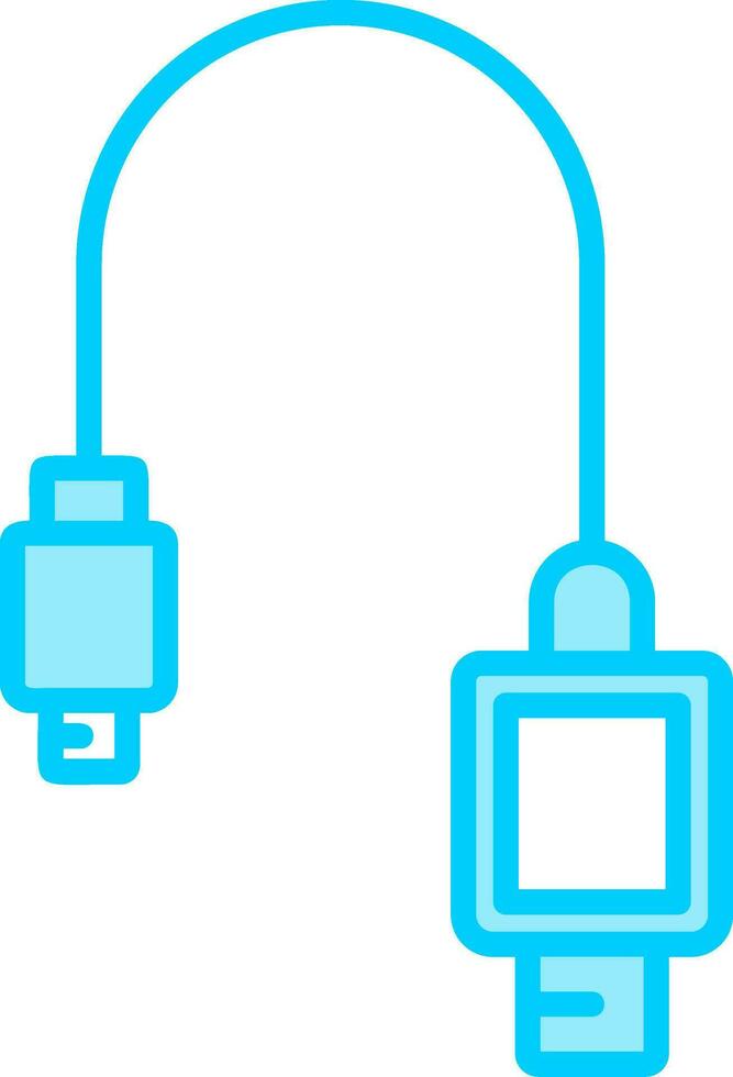 icono de vector de cable usb