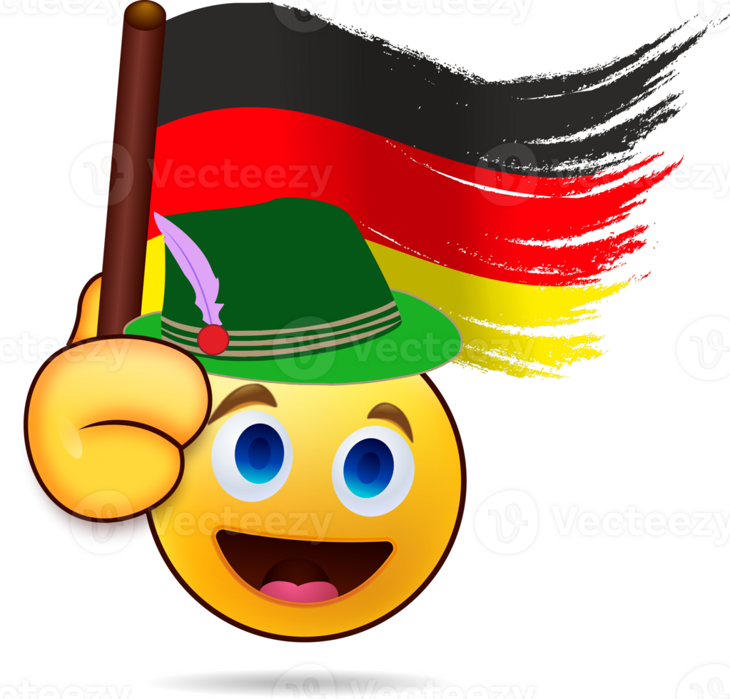 Emoji. illustration of a cute cartoon germany png