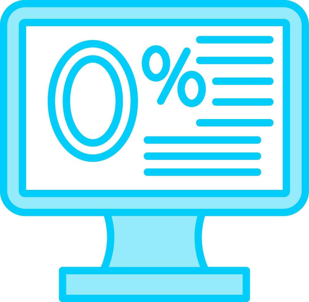 Zero Percent Vector Icon