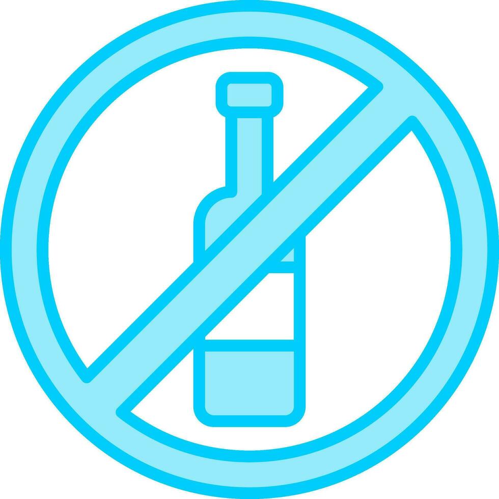 No Alcohol Vector Icon