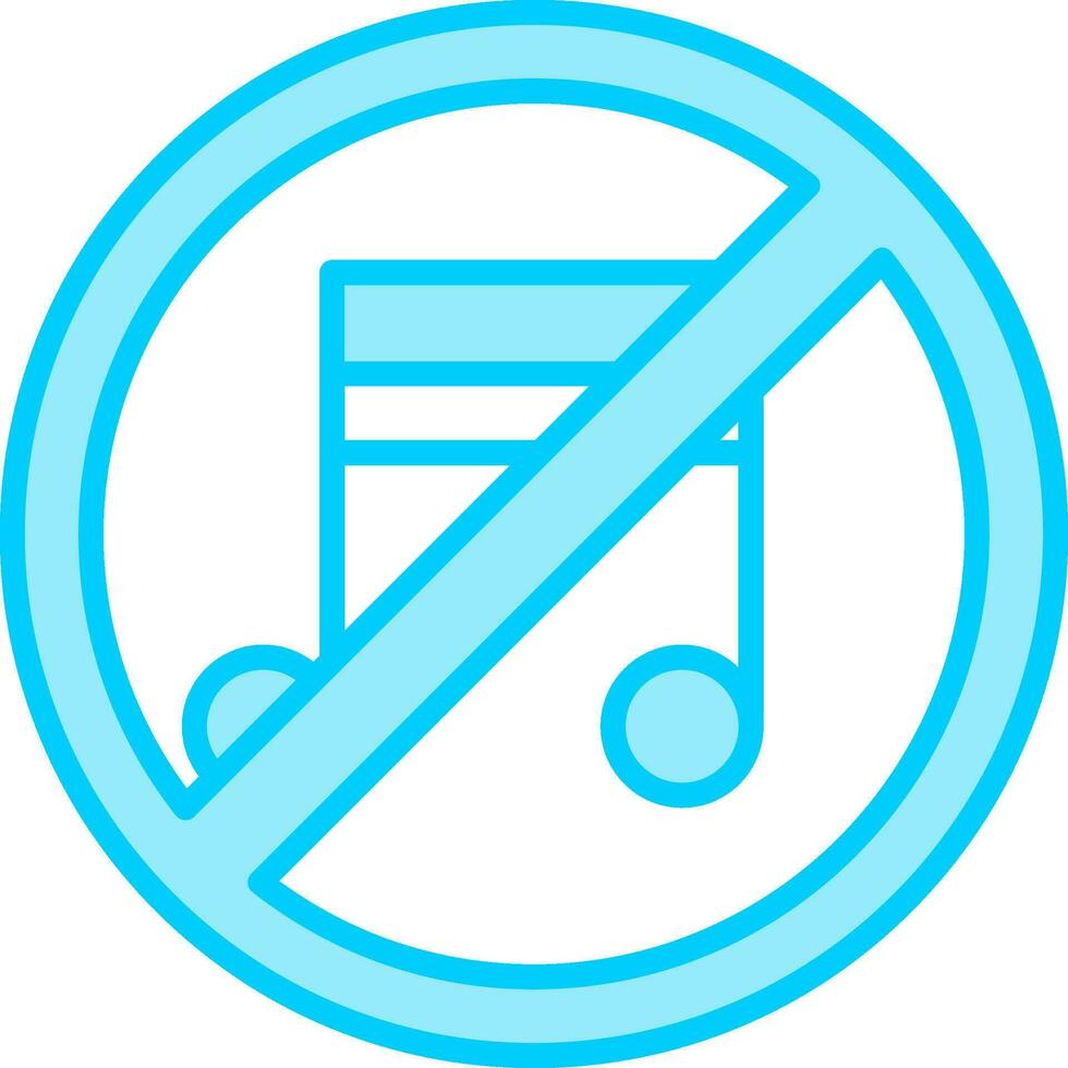 No Music Vector Icon