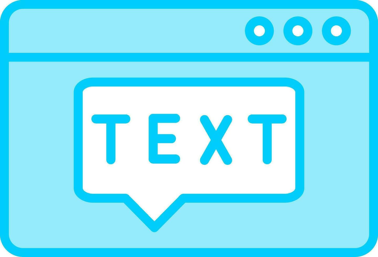 Text Vector Icon