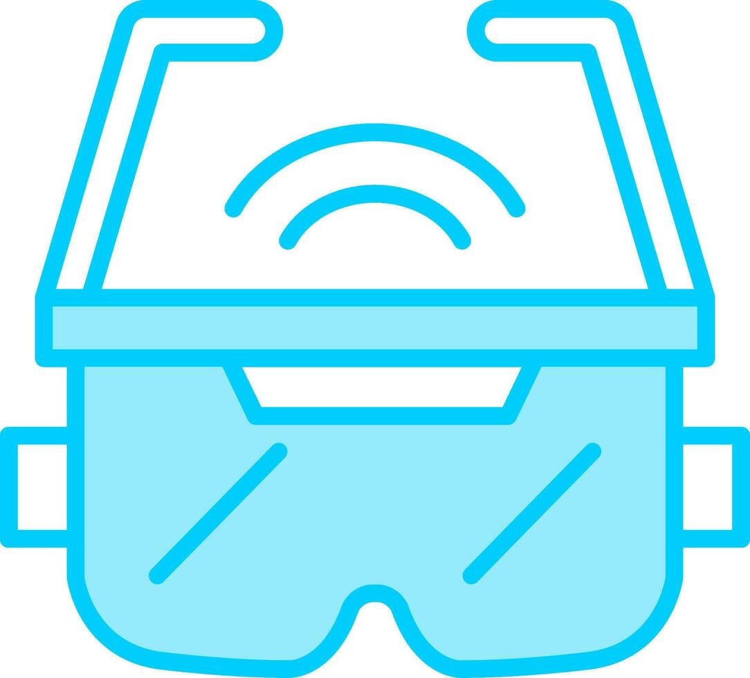 icono de vector de gafas ar