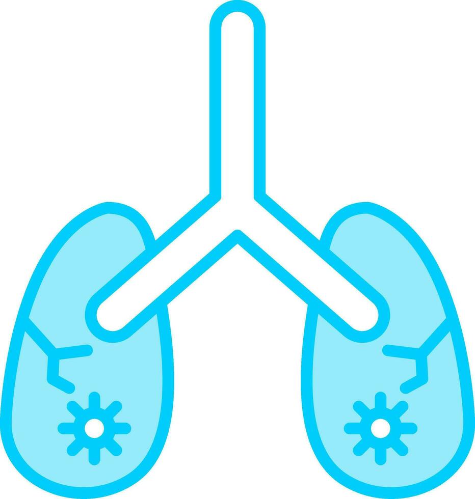 icono de vector de pulmones