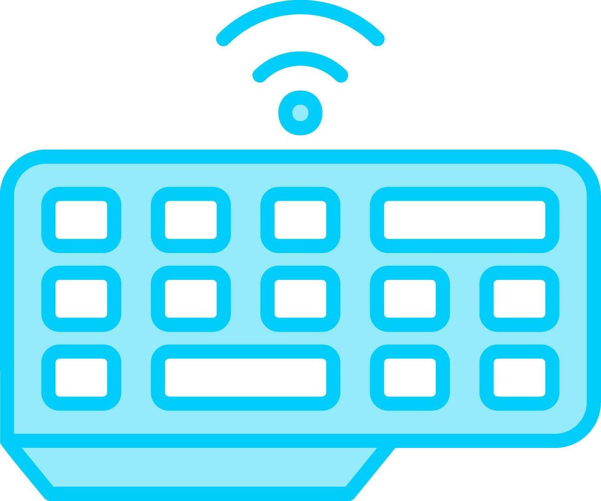 Wireless Keyboard Vector Icon