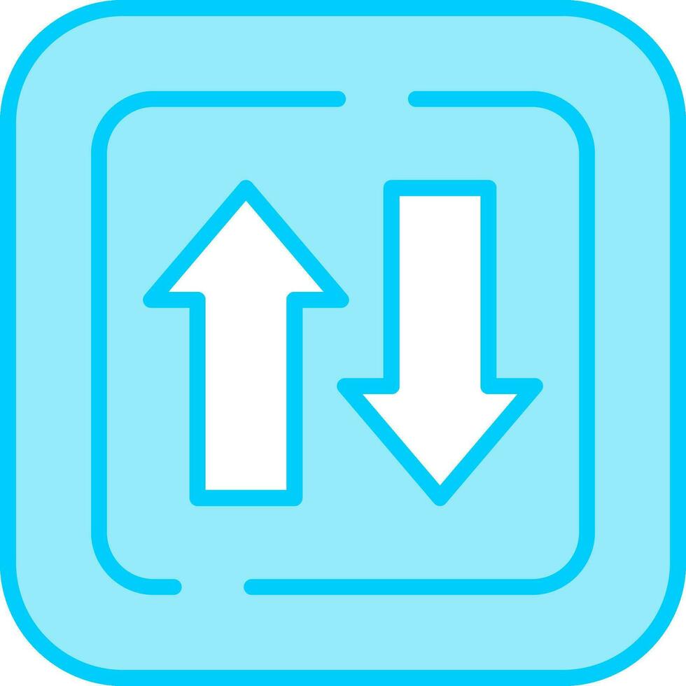 Two Ways Siign Vector Icon