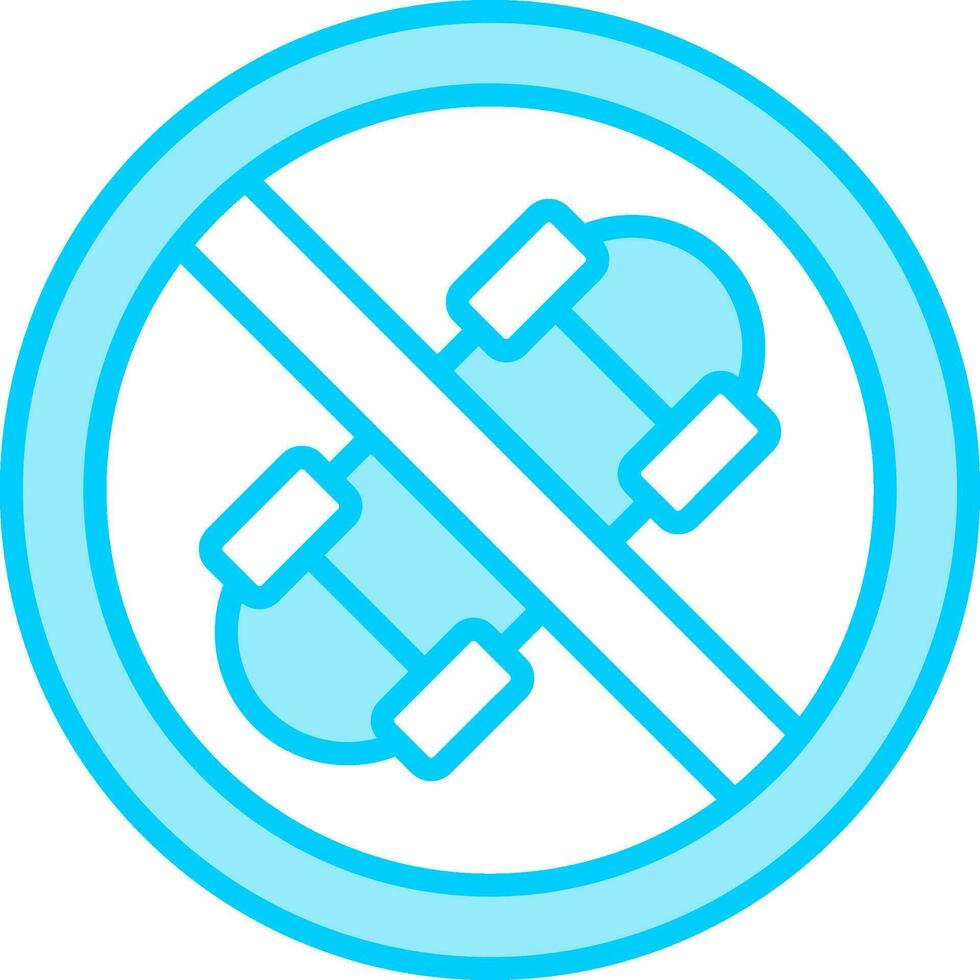 No Skateboard Vector Icon