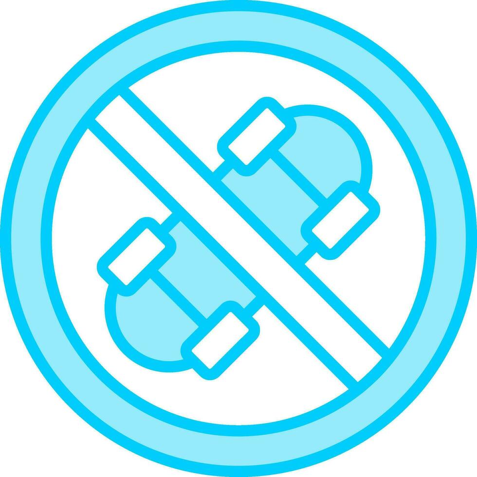 No Skateboard Vector Icon