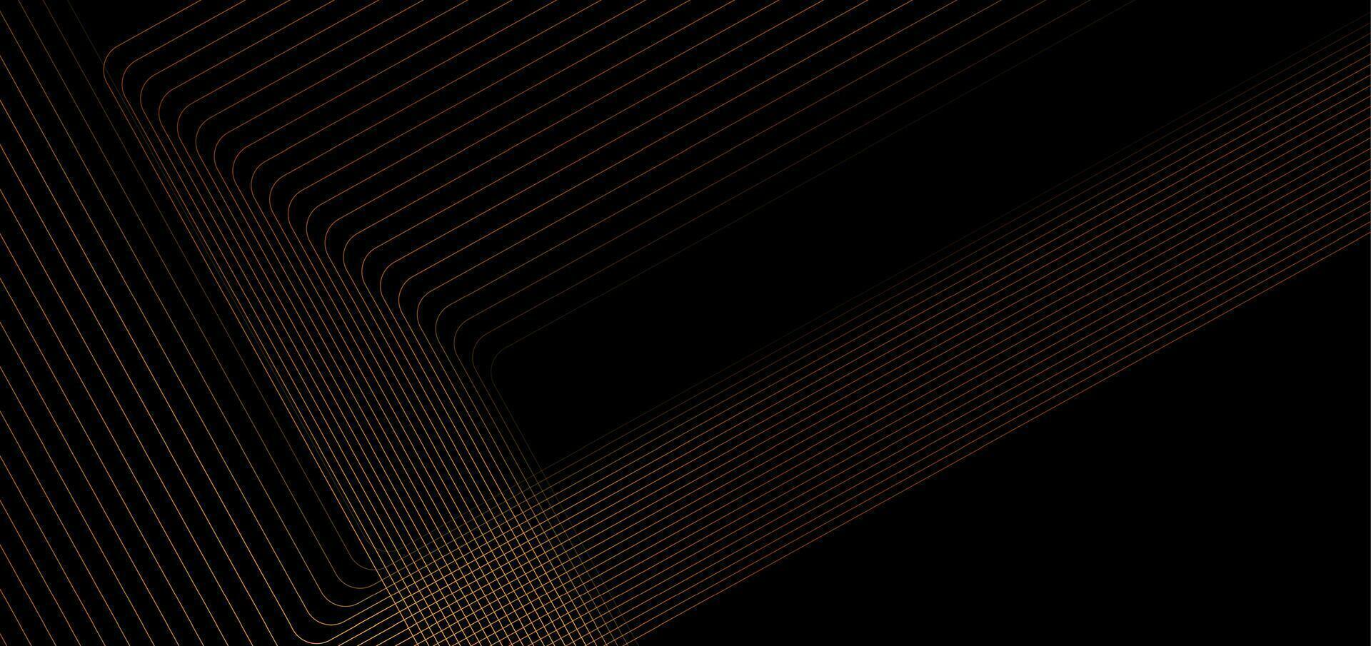 Minimal abstract background with golden lines vector