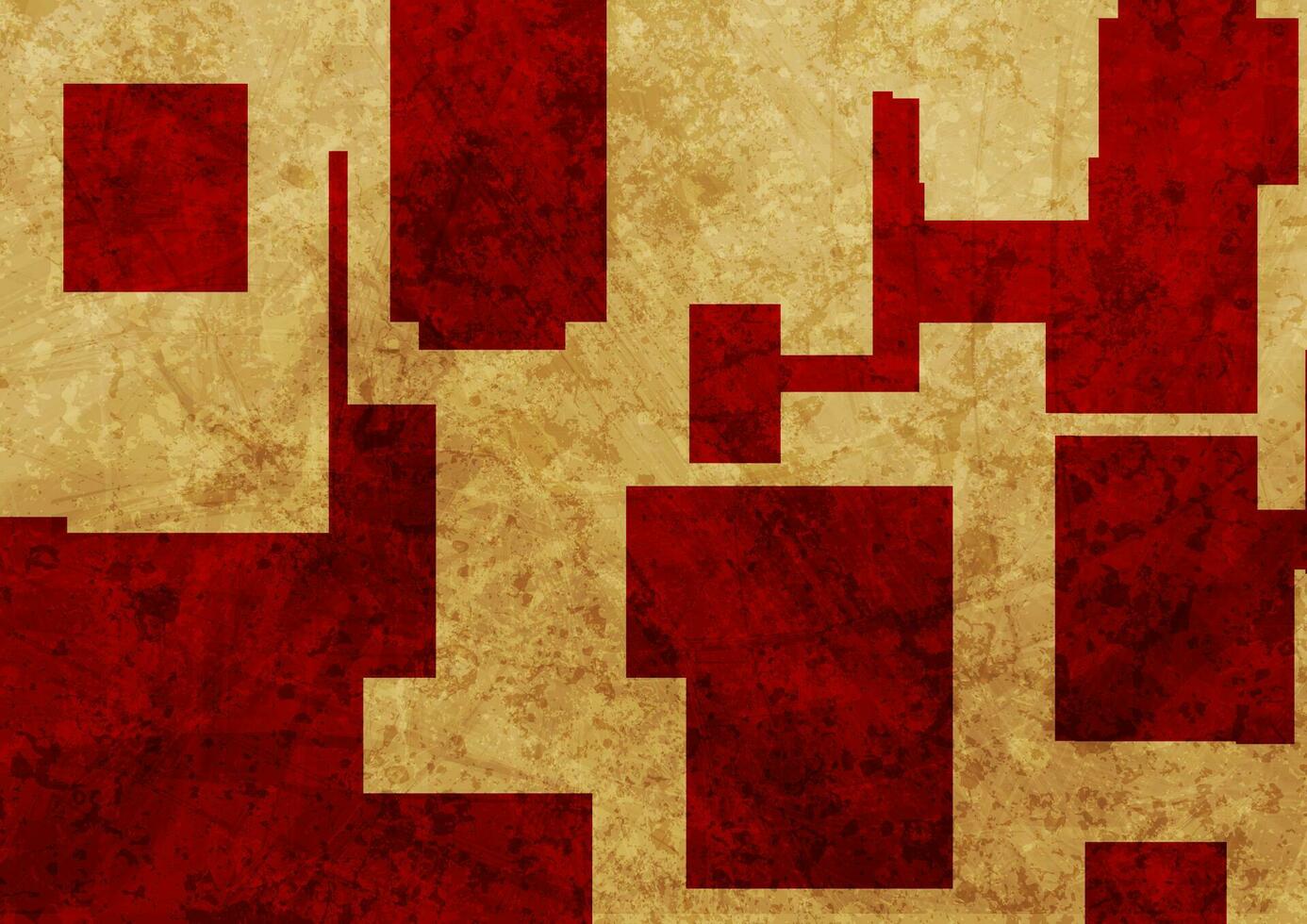 Red and brown geometric shapes abstract grunge background vector