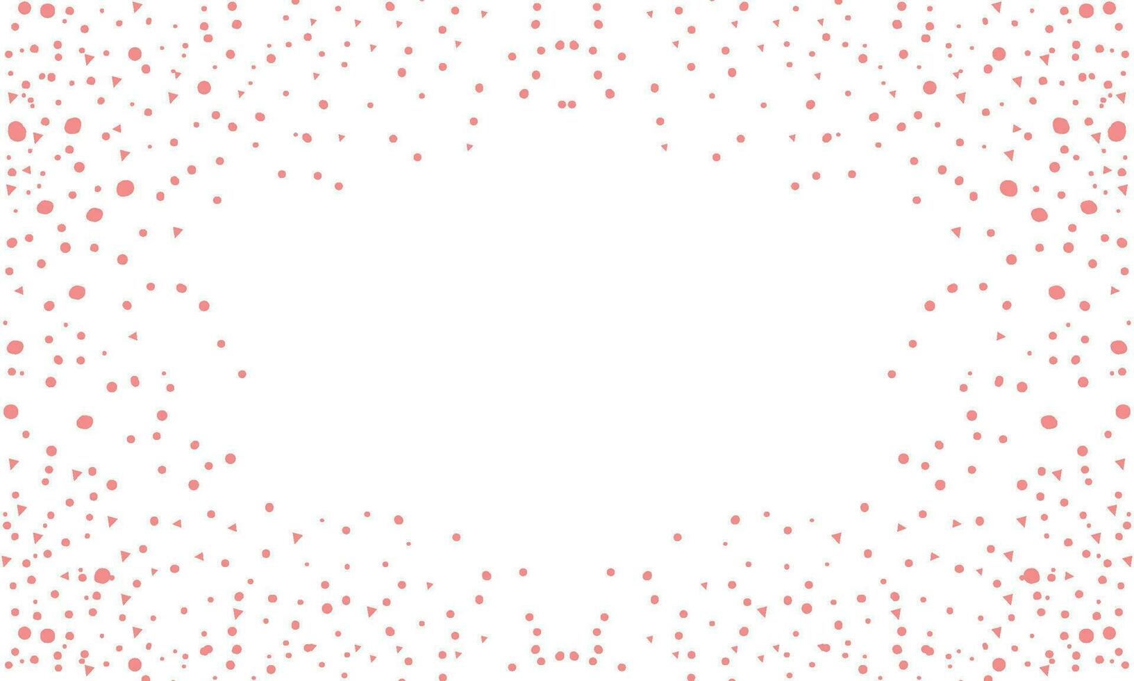 Vector hand drawn red polka dot background