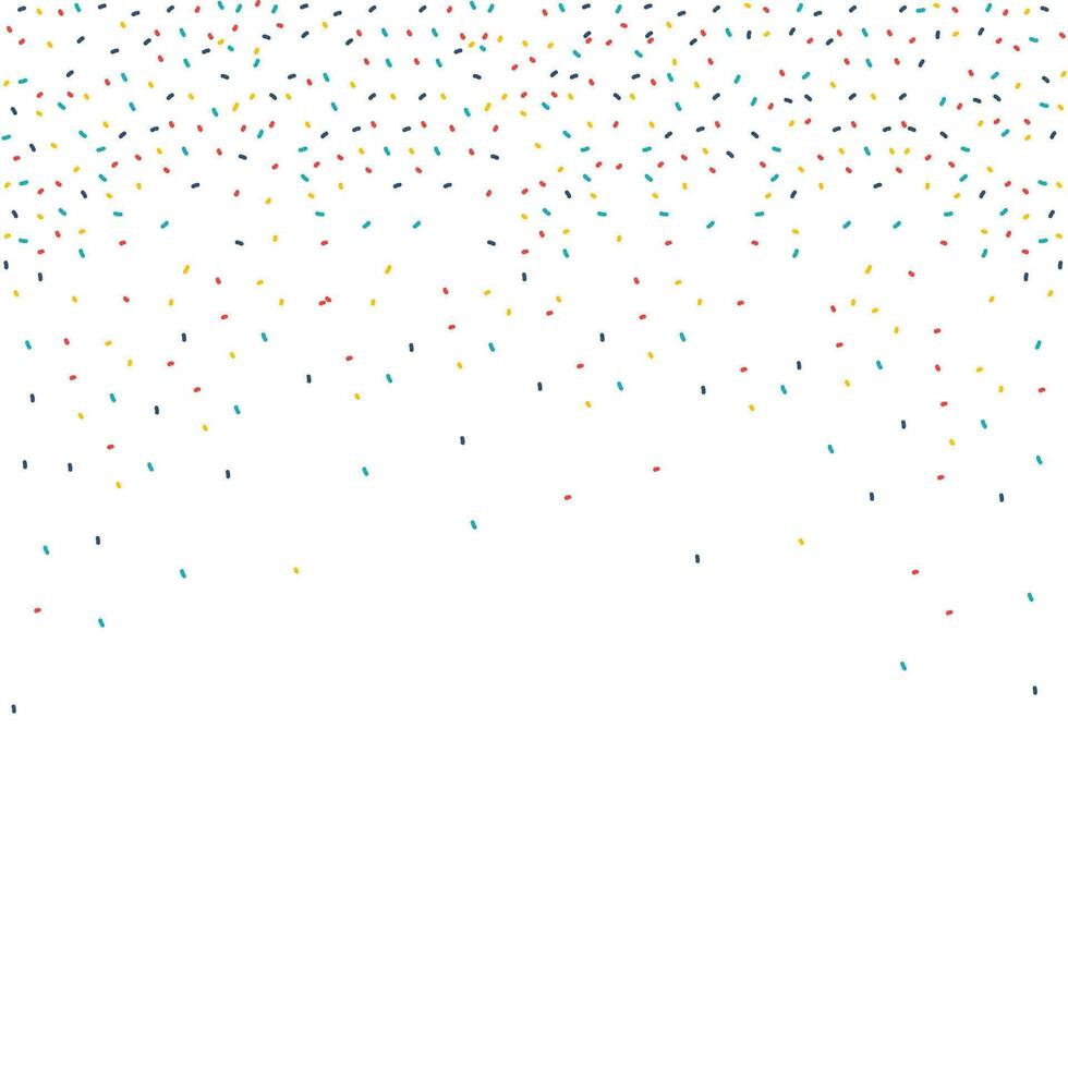 Vector colorful confetti celebrations design isolated on white background