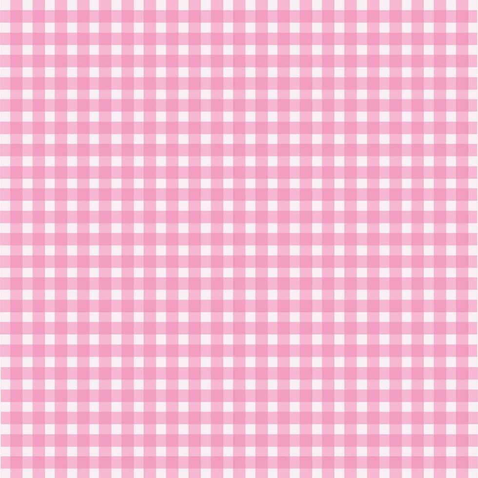 Vector pink traditional gingham seamless background