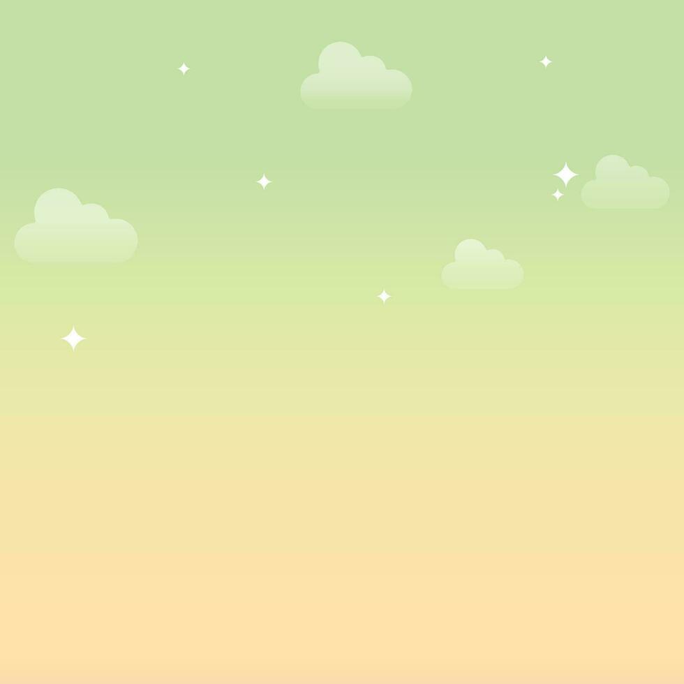 Vector gradient pastel sky background design