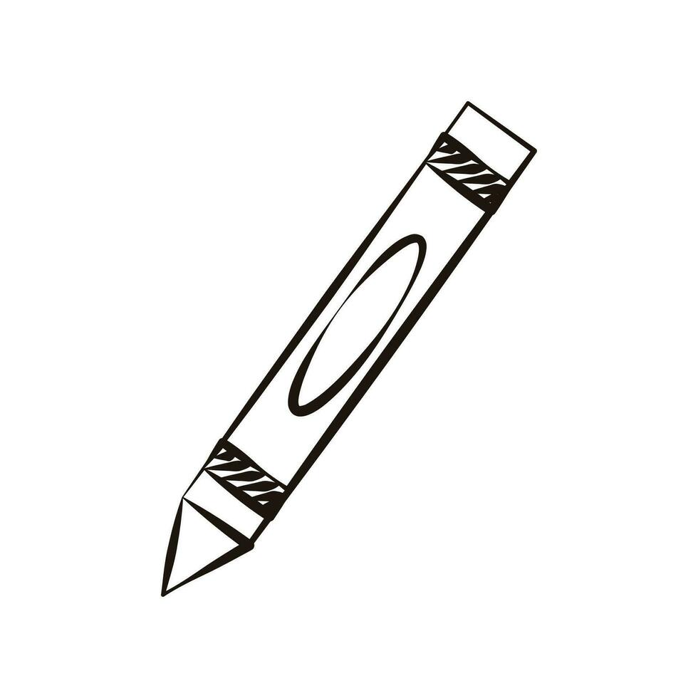 Vector hand drawn cartoon doodle of pencil vector sketch illustration