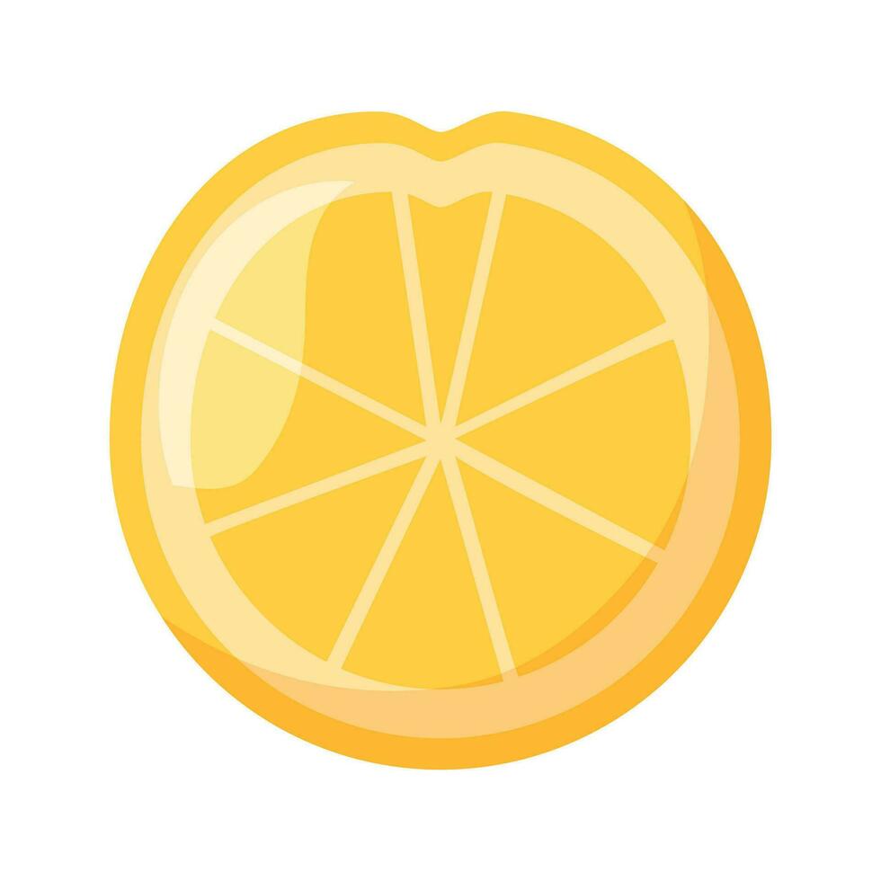 Vector sour yellow lemons. high vitamin c lemons are cut into slices for summer lemonade