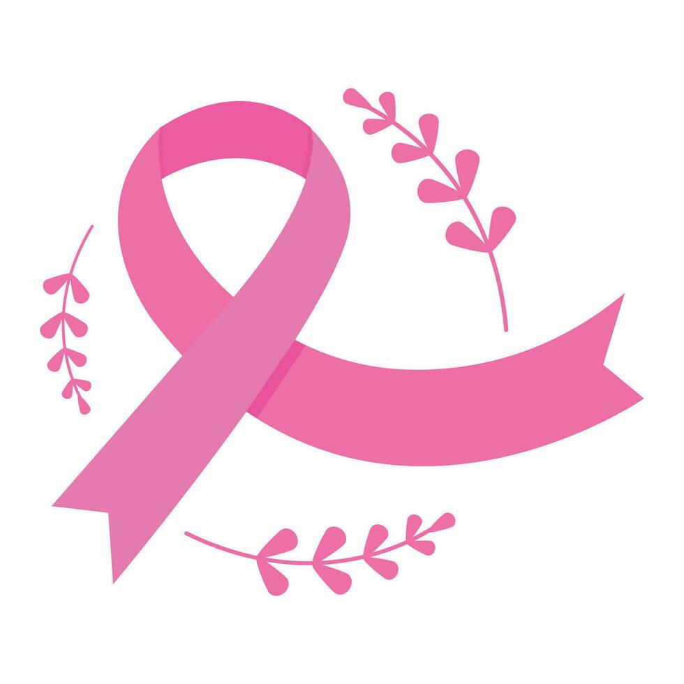 Vector breast cancer awareness month concept