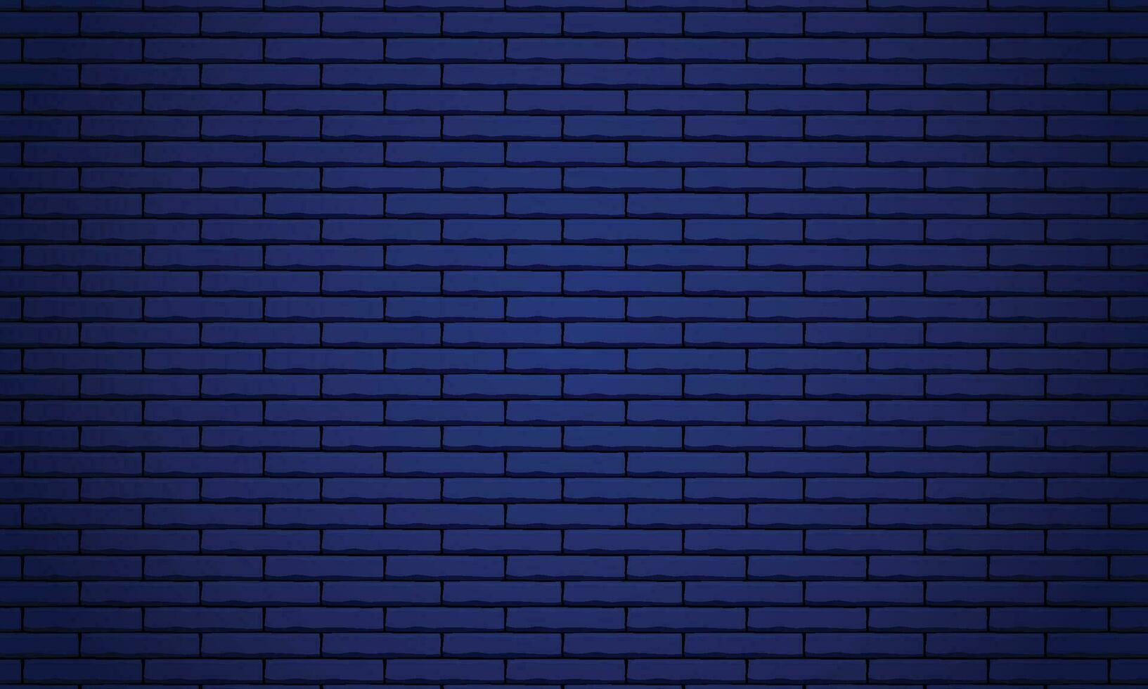 Vector drak blue brick wall texture illustration using as background and wallpaper with copy space