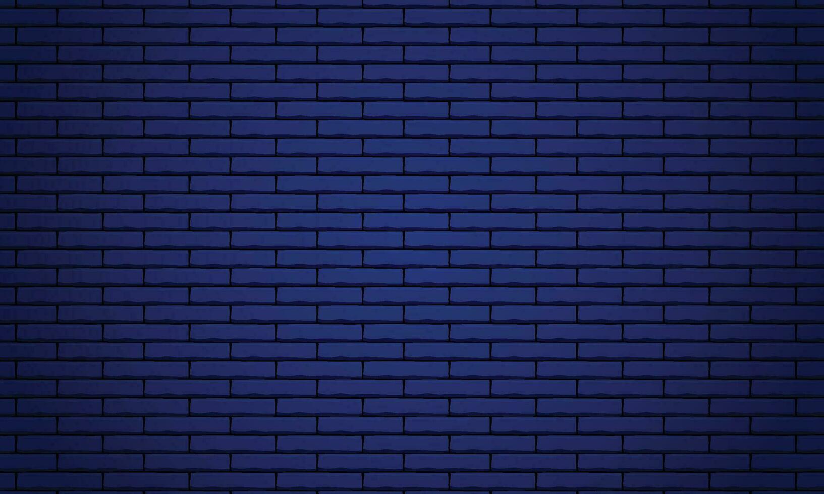 Vector drak blue brick wall texture illustration using as background and wallpaper with copy space