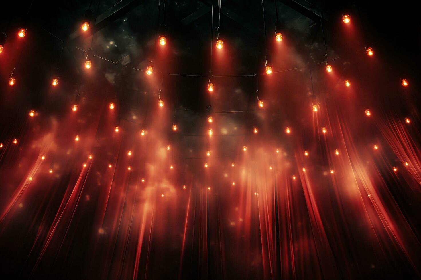 Ai Generaitve Backdrop With Illumination Of Red Spotlights For Flyers realistic image ultra hd high design photo