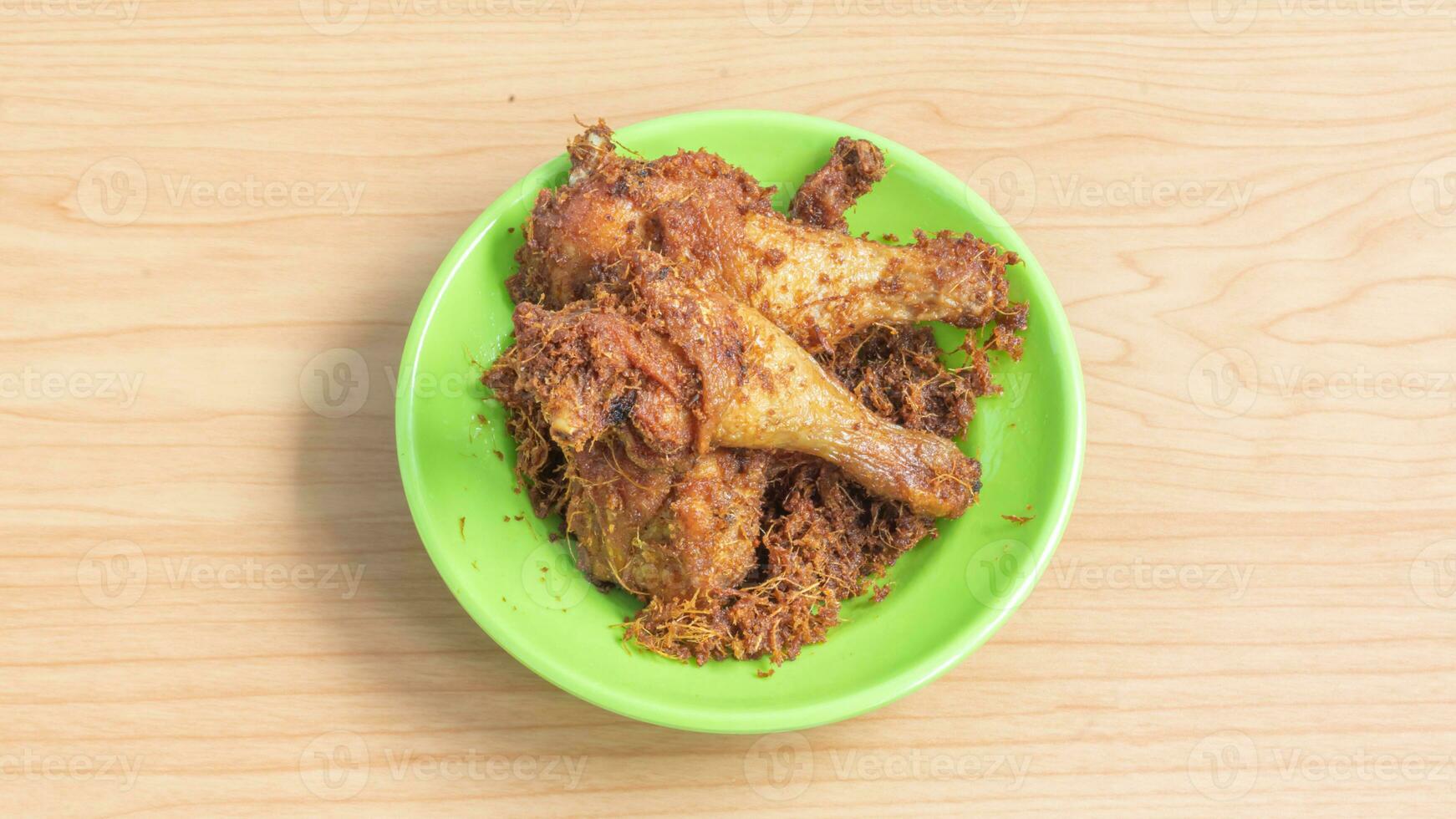 Ayam goreng Kalasan, Indonesia traditional cuisine made from fried chicken photo