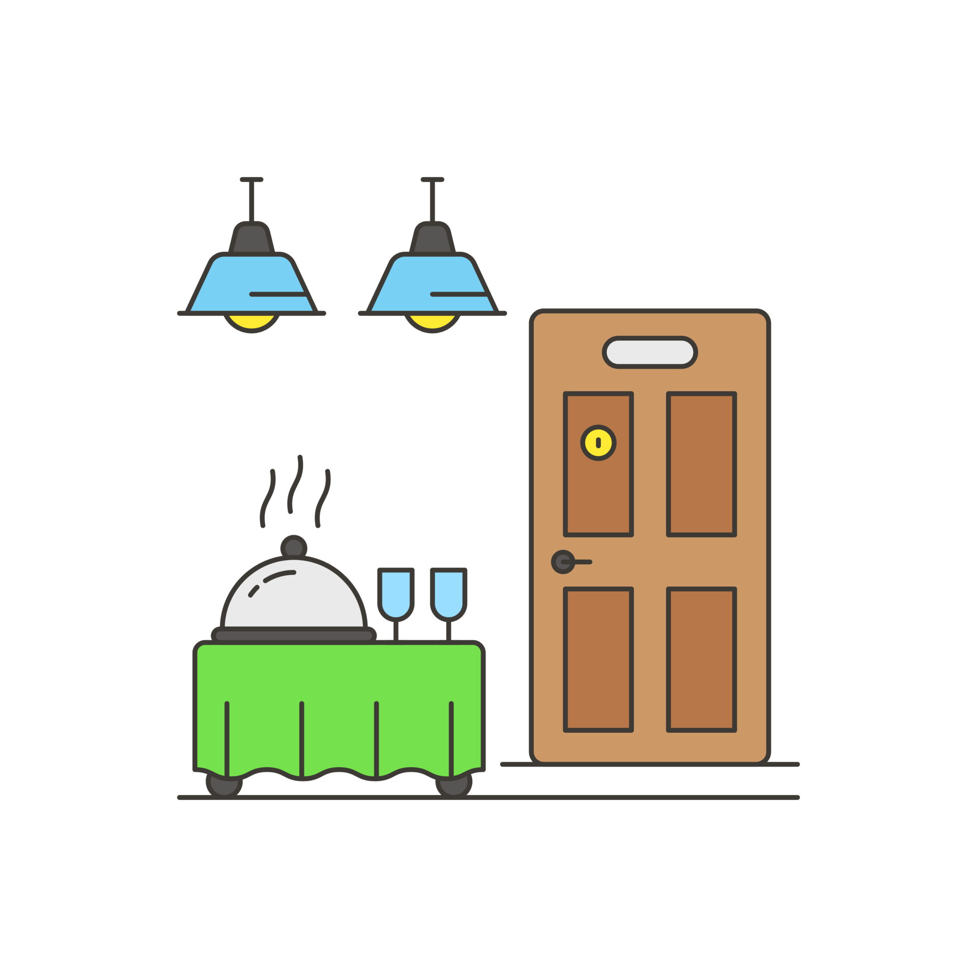 Business Dinner Icons AI Generative 32733229 PNG business-dinner-icons-ai-generative-32733229-png