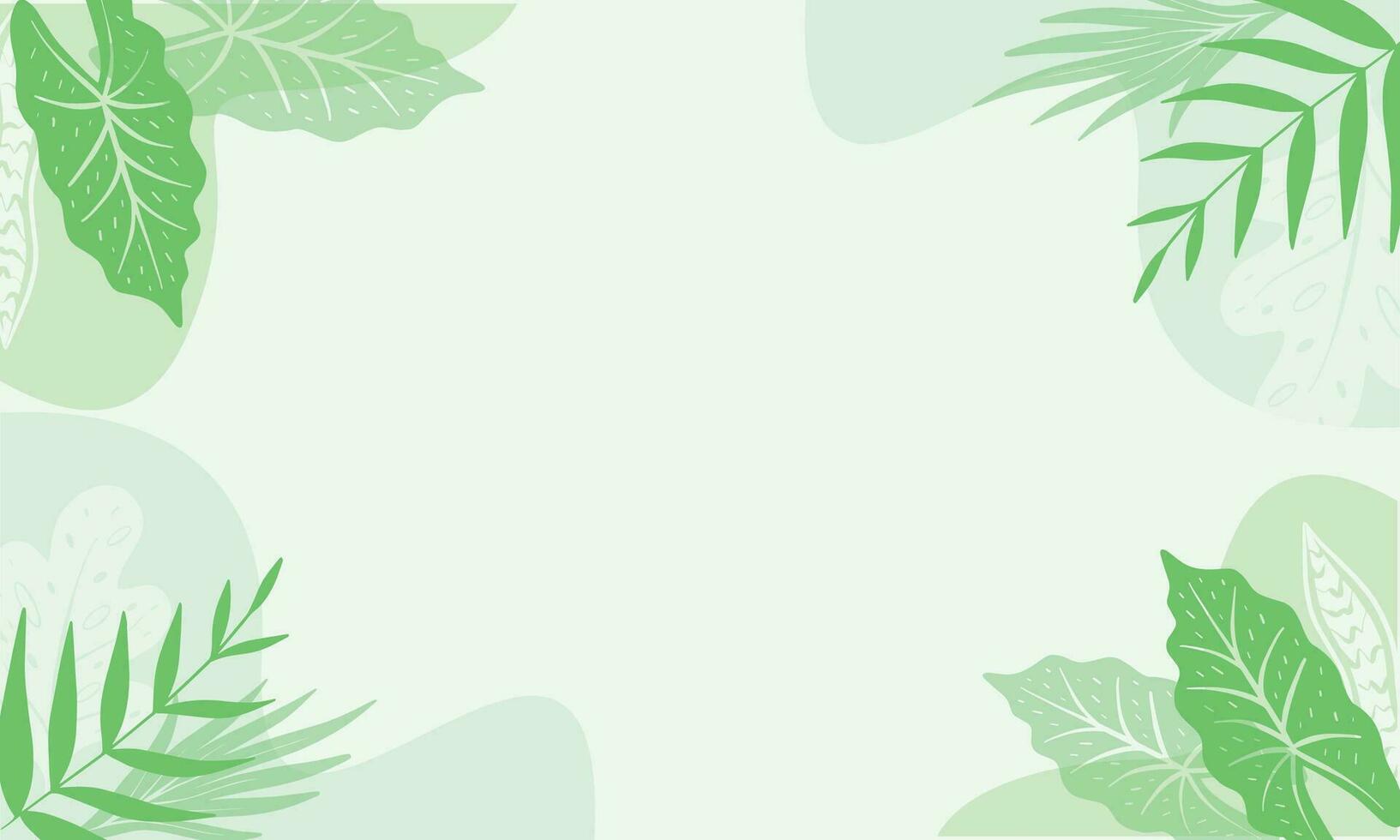 Vector modern abstract floral art vector leaves background