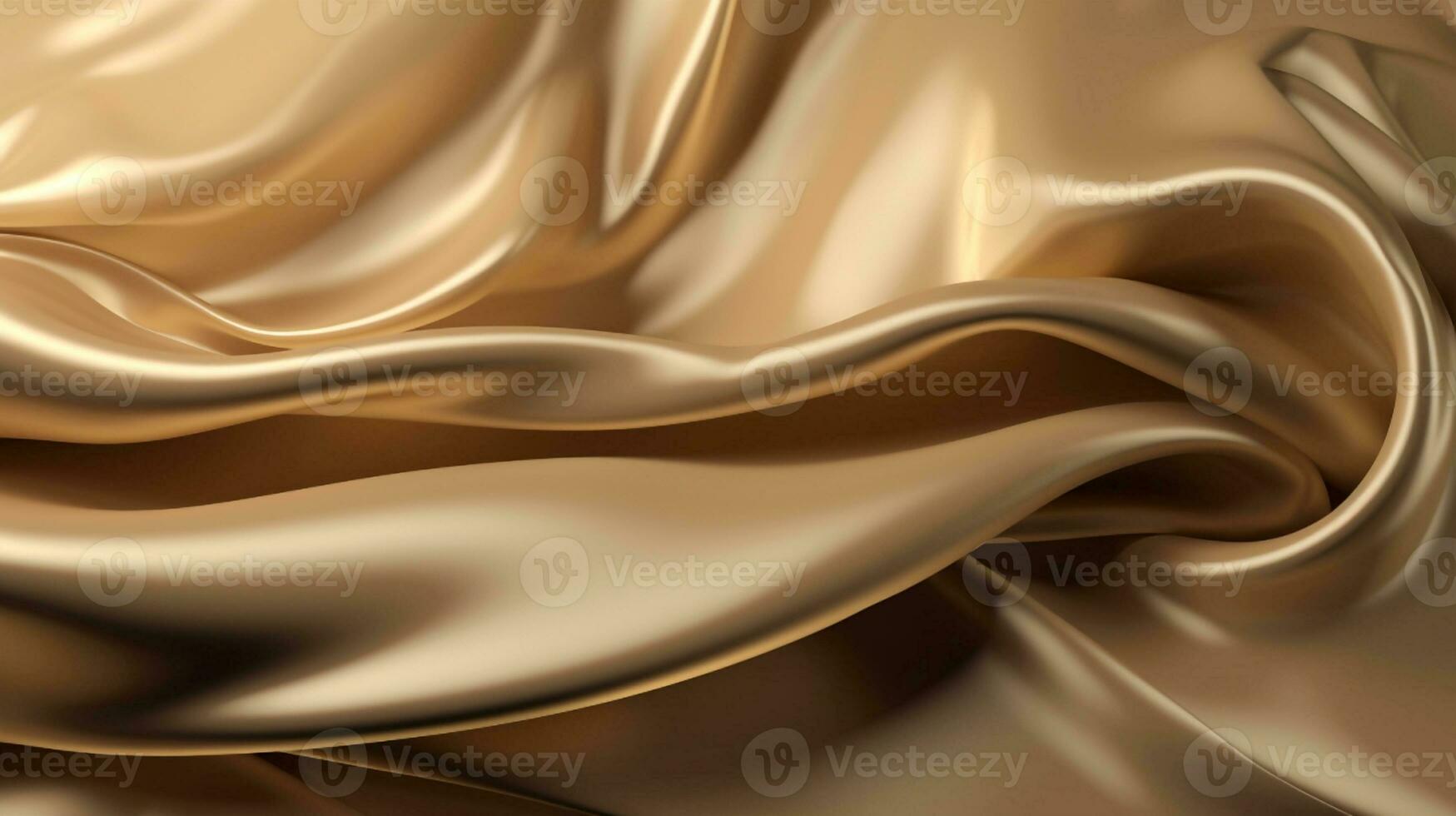 Smooth and Soft gold Satin Silk Background. Generative AI photo