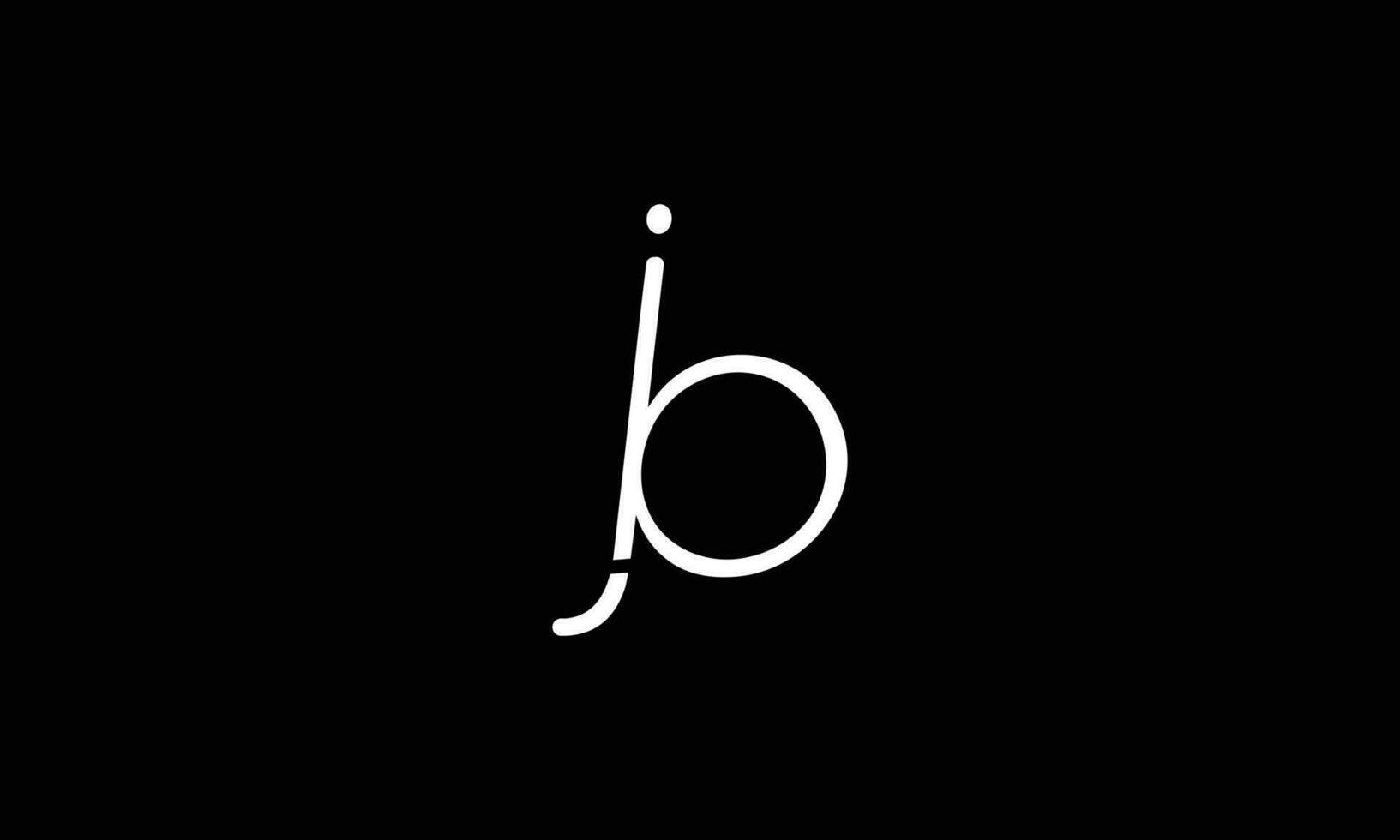 jb bj j si inicial letra lujo-premium logo. vector