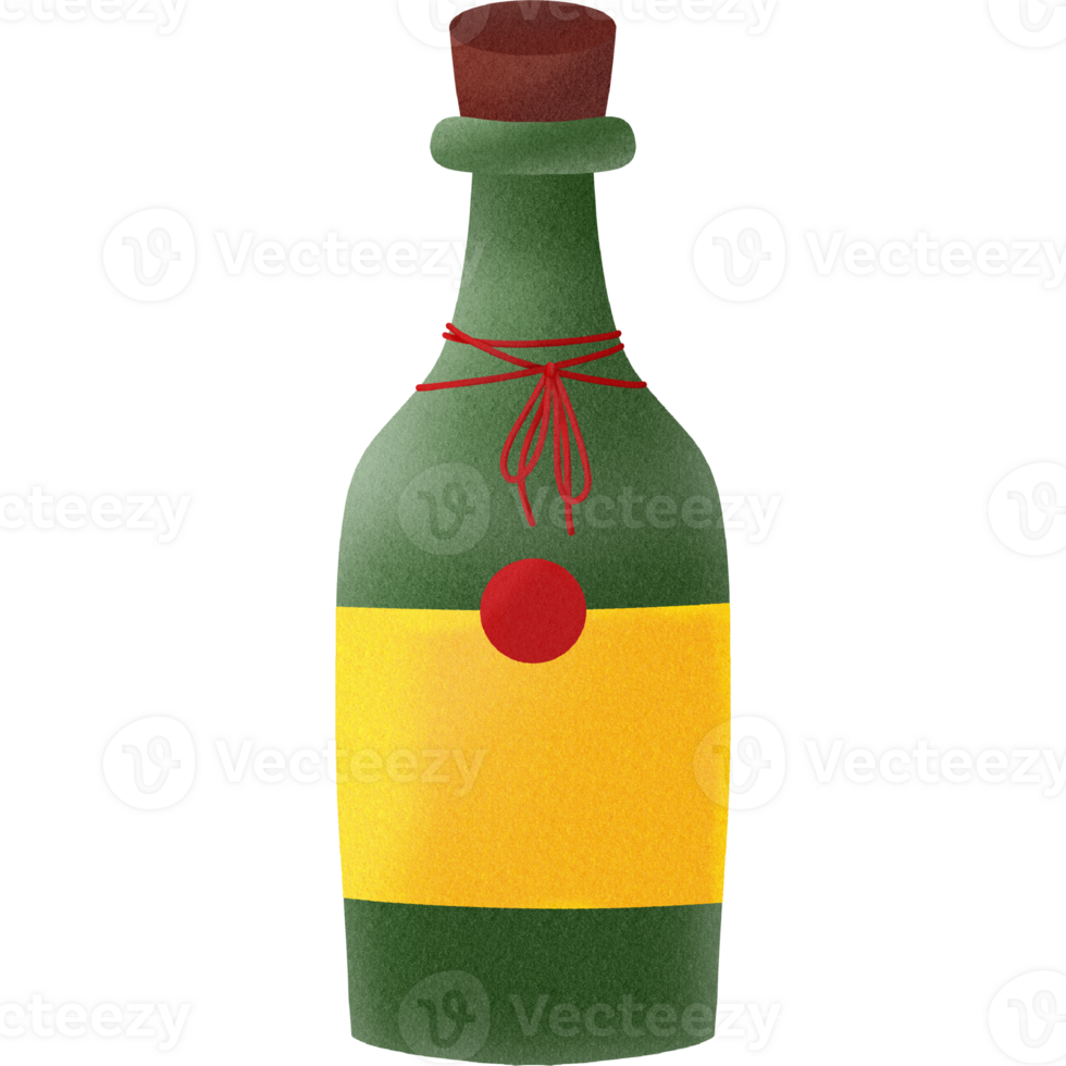 A bottle of red wine png