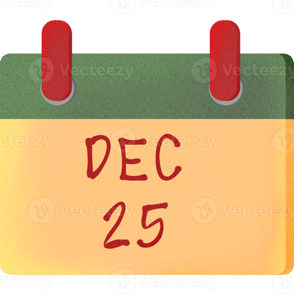 A Christmas calendar png