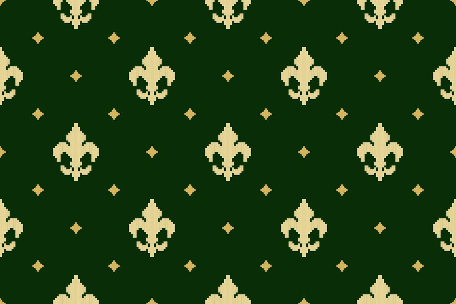 Green Cross stitch colorful geometric traditional ethnic pattern Ikat seamless pattern border abstract design for fabric print cloth dress carpet curtains and sarong Aztec African Indian Indonesian vector