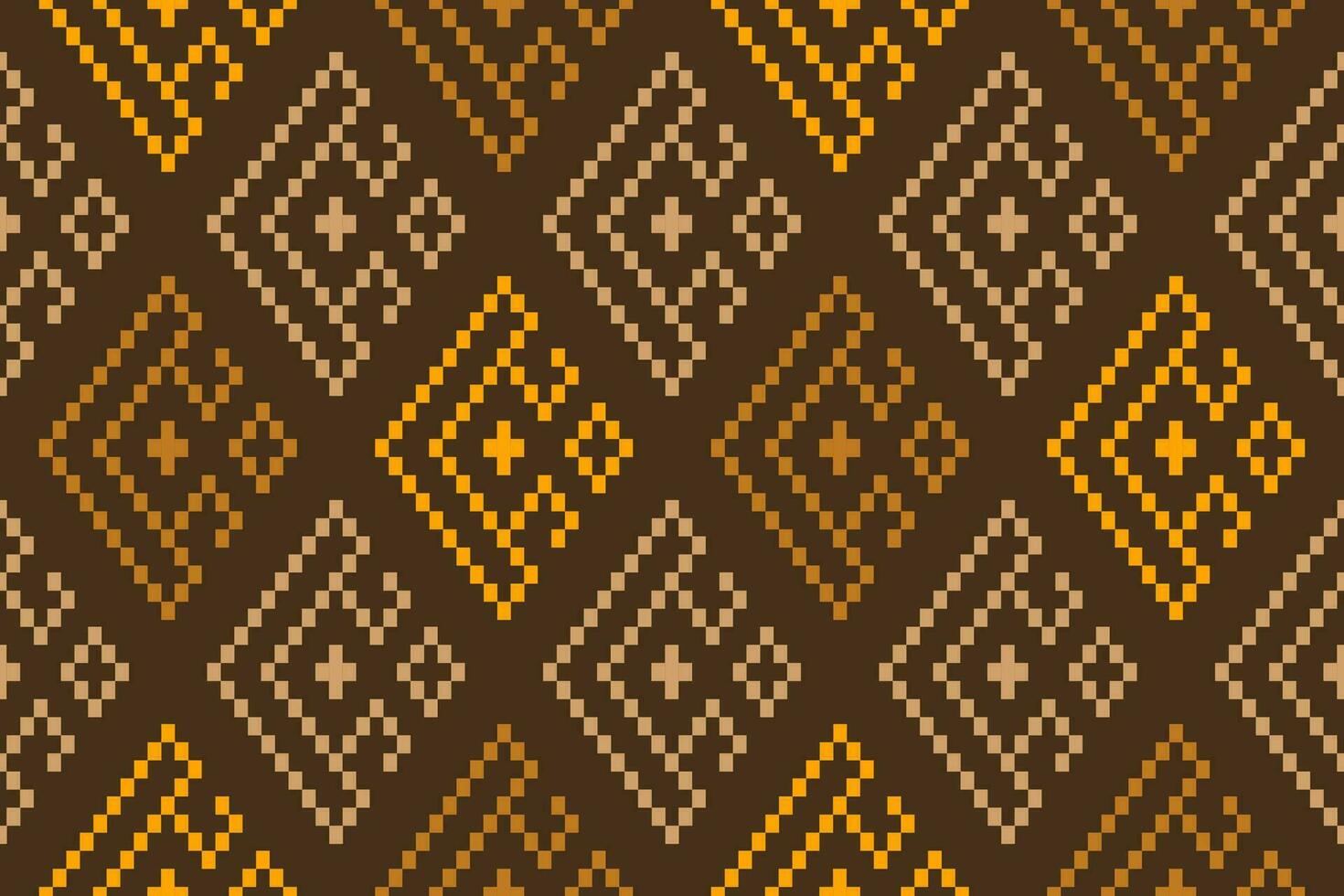 Nature vintages cross stitch traditional ethnic pattern paisley flower Ikat background abstract Aztec African Indonesian Indian seamless pattern for fabric print cloth dress carpet curtains and sarong vector