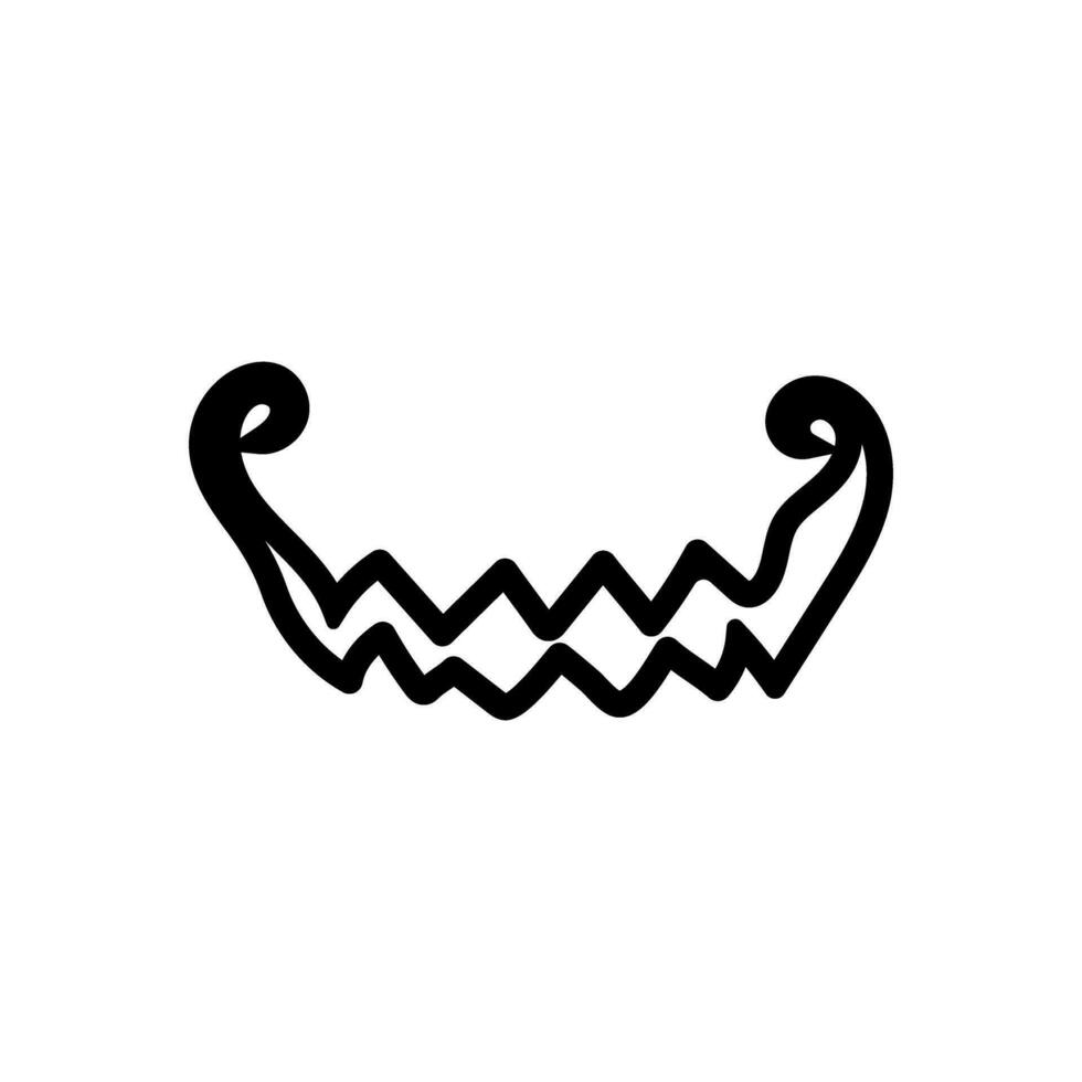 Halloween Face icon vector. Scary face illustration sign. Pumpkin face symbol or logo. vector