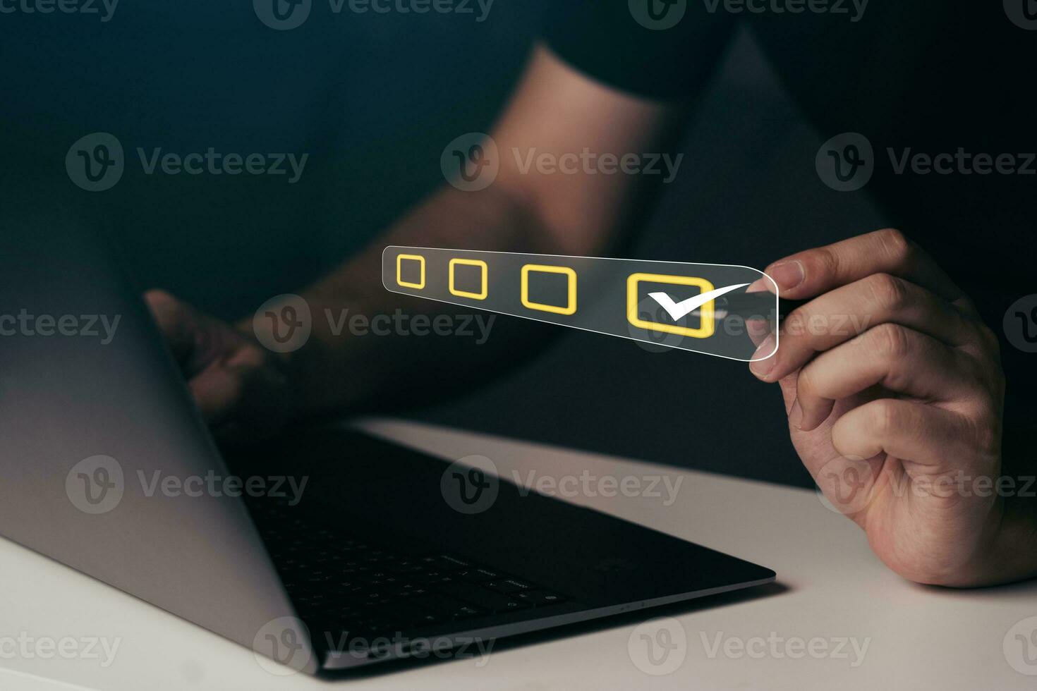 customer satisfaction  review concept. photo