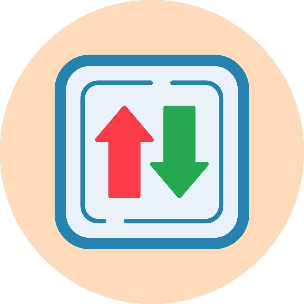 Two Ways Siign Vector Icon