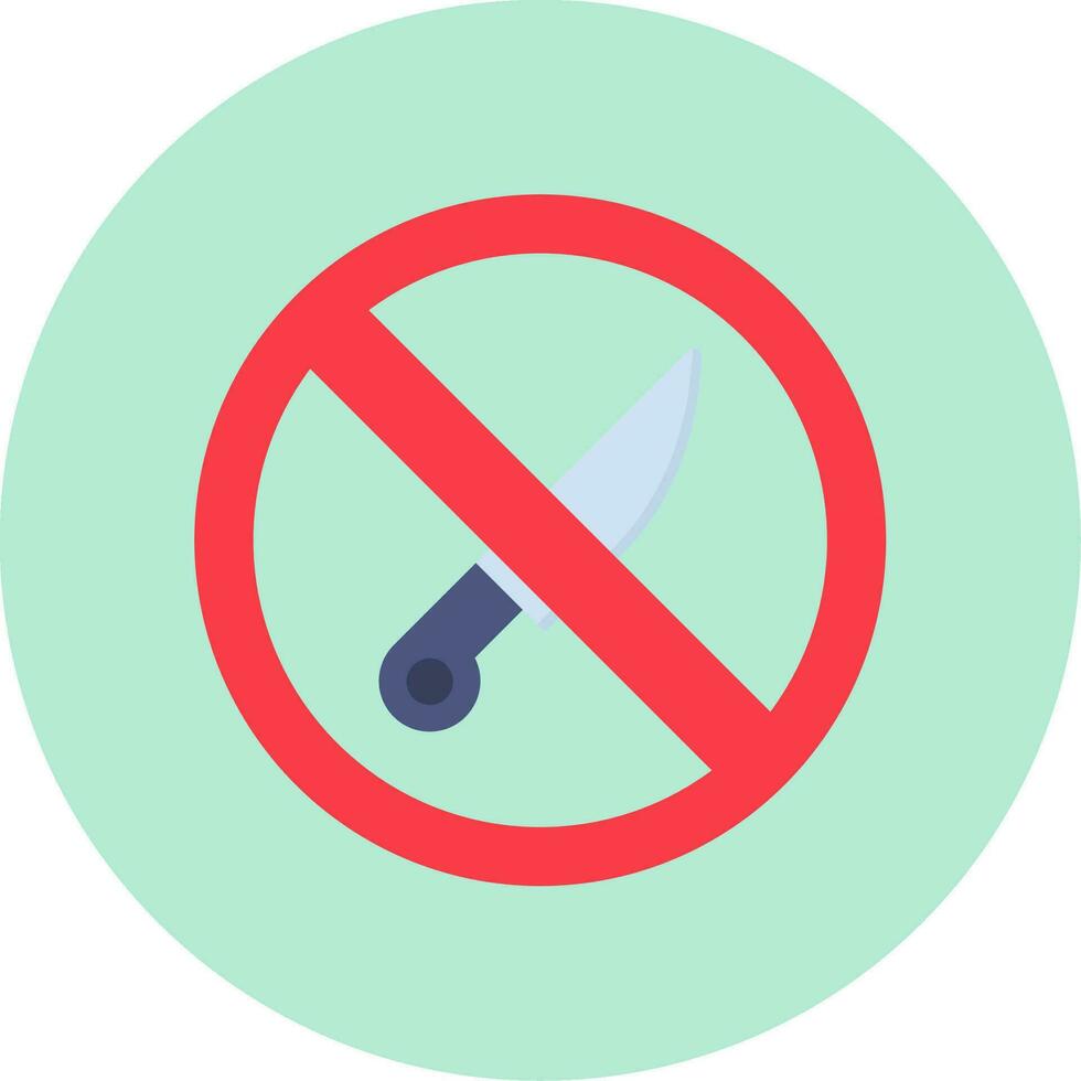 No Knife Vector Icon