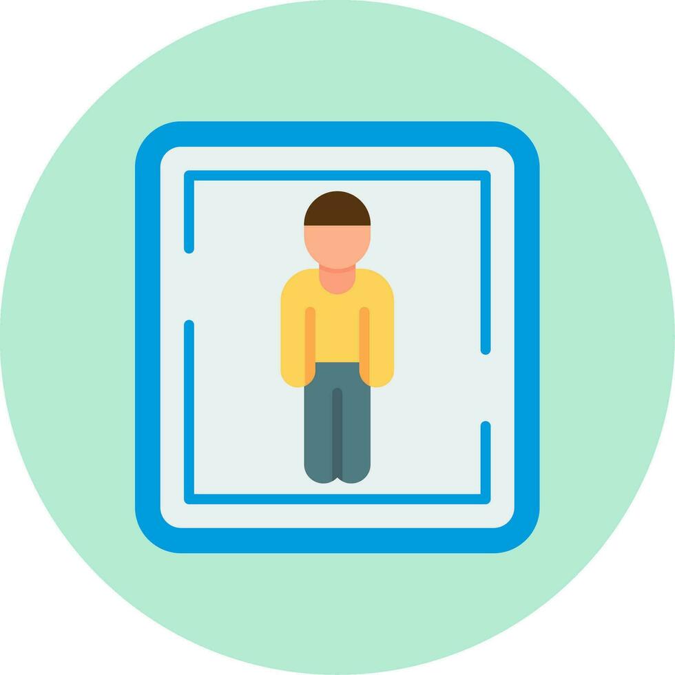 Male Toilet Sign Vector Icon