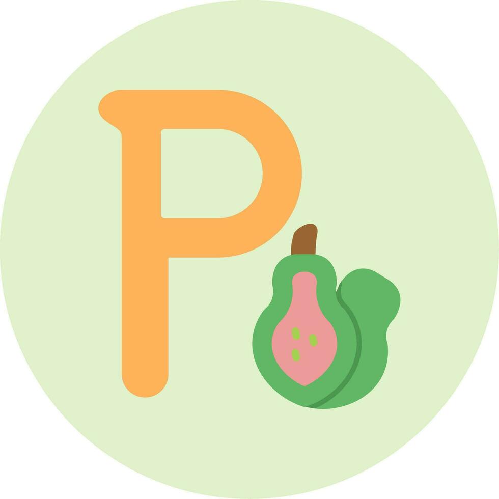 Small P Vector Icon