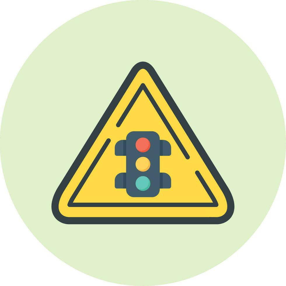 Traffic Light Sign Vector Icon