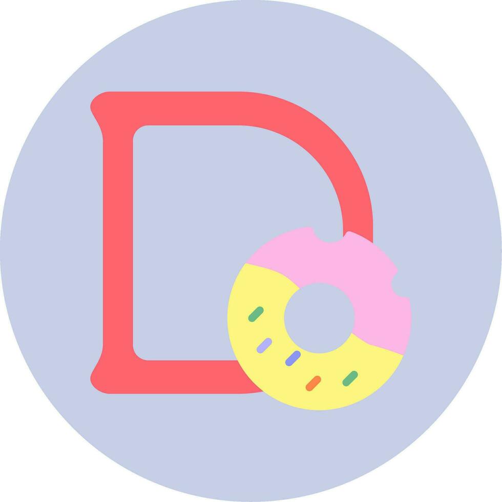 Capital D Vector Icon