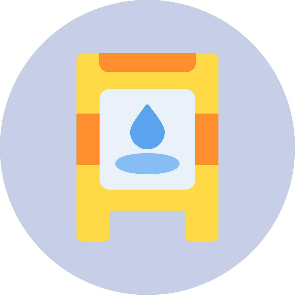 Wet Floor Vector Icon