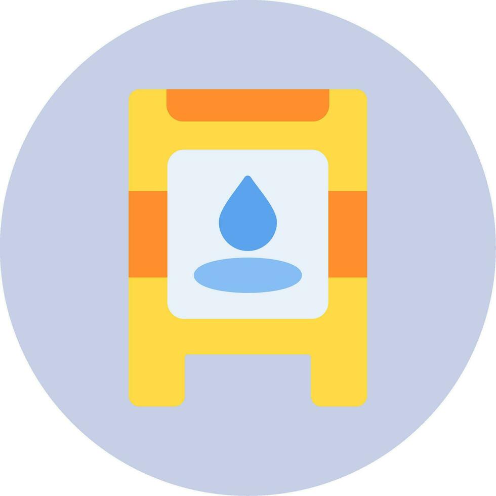 Wet Floor Vector Icon