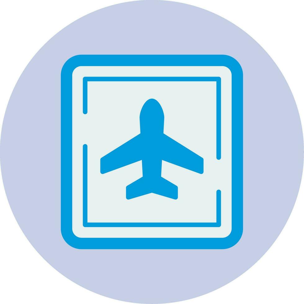 Airport Sign Vector Icon