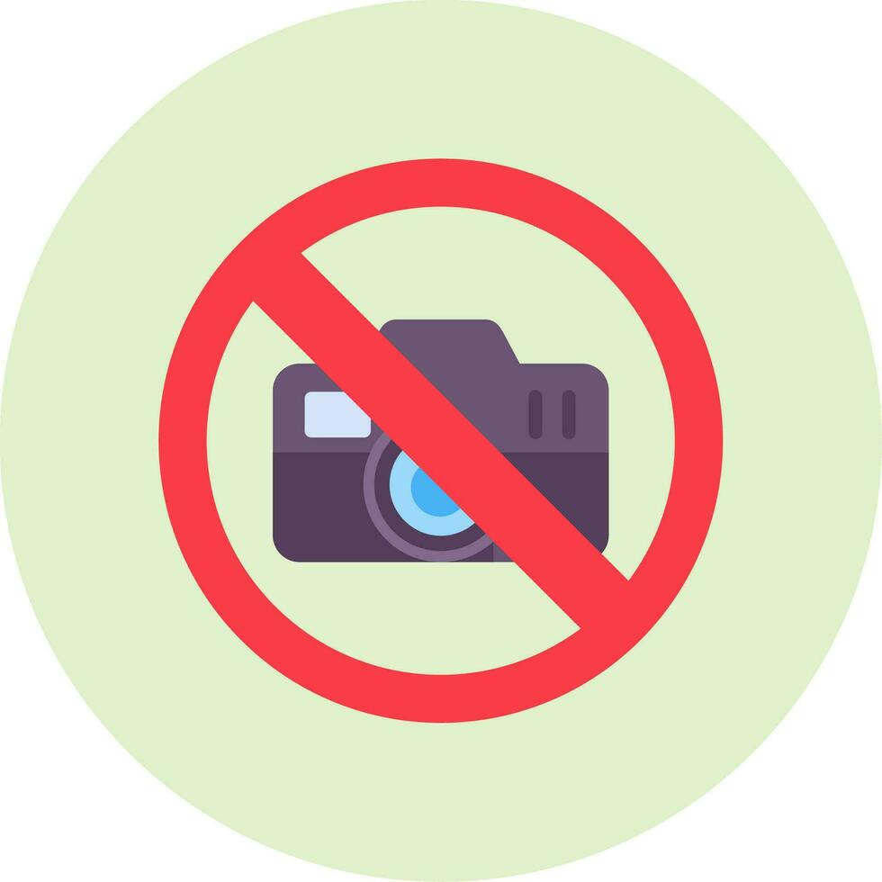 No Camera Vector Icon