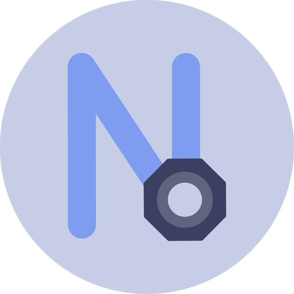 Capital N Vector Icon