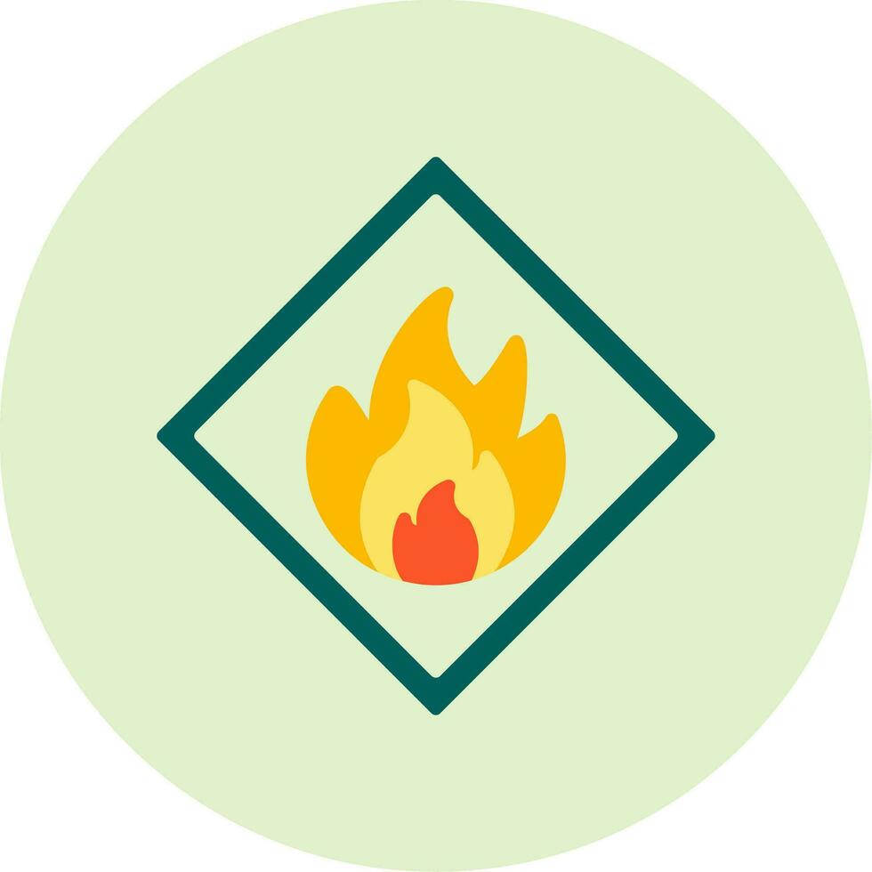 Flammable Vector Icon